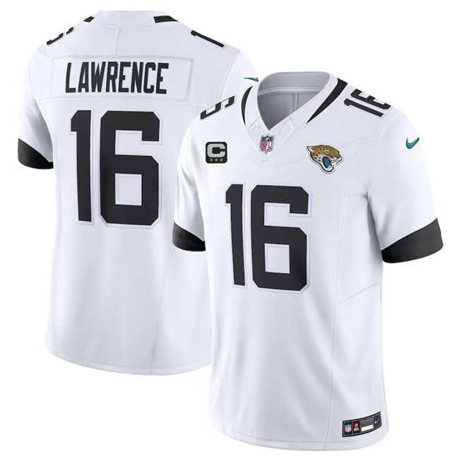 Men & Women & Youth Jacksonville Jaguars #16 Trevor Lawrence White 2023 F.U.S.E With 3- Star C Patch Vapor Untouchable Limited Football Stitched Jersey->kansas city chiefs->NFL Jersey